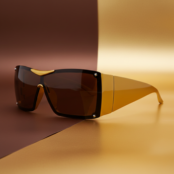 AURYN FUTURISTIC OVERSIZED SUNGLASSES