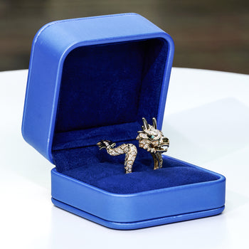 AZURE DRAGON BAND RING IN 18K SOLID GOLD