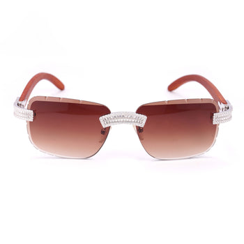BAGUETTE MOISSANITE HIP HOP DRIP SUNGLASSES