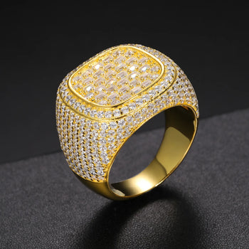 EMERALD CUT MOISSANITE DIAMOND SIGNET RING IN STERLING SILVER - IVORY & EBONY