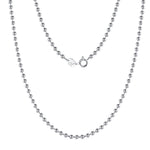 BALL BEADS CHAIN NECKLACE IN STERLING SILVER