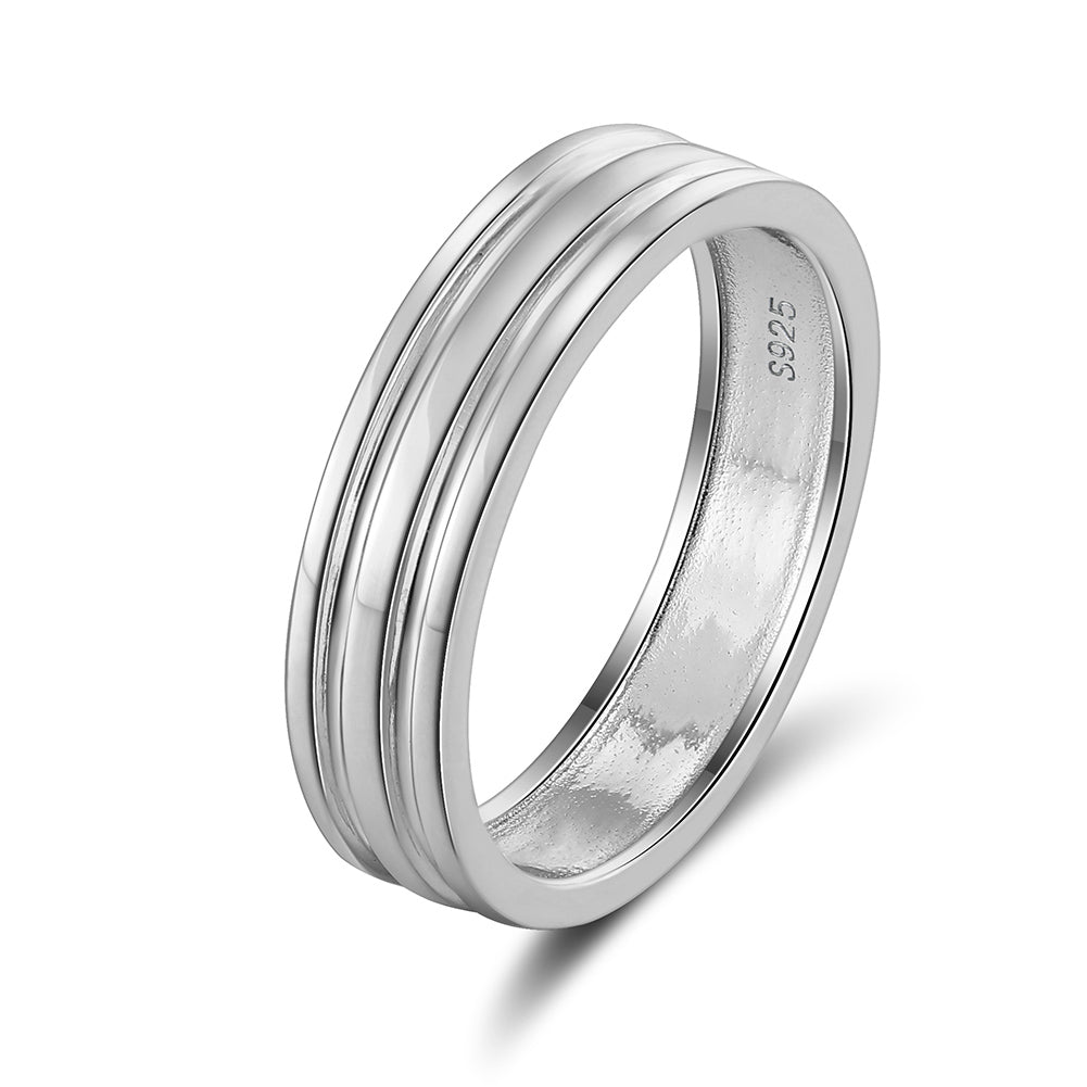 BAND IN STERLING SILVER