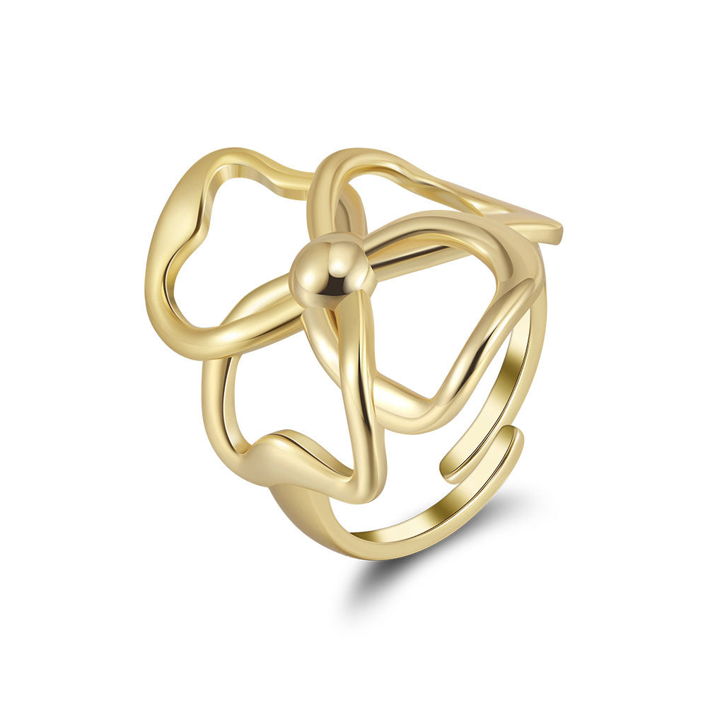 Bague Bloom Petal Statement en argent sterling