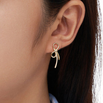 Ohrstecker mit Schleifenmotiv aus Sterlingsilber