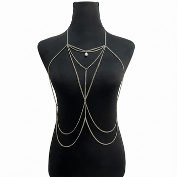 CASCADING PEARL DROP BODY CHAIN