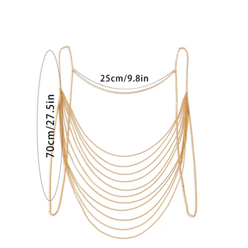 CELESTE BACK REVERSIBLE DRAPE BODY CHAIN