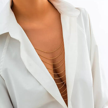 CELESTE BACK REVERSIBLE DRAPE BODY CHAIN