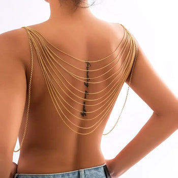 CELESTE BACK REVERSIBLE DRAPE BODY CHAIN