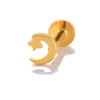 Anneau de nez non percé en diamant et moissanite