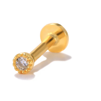 Anneau de nez non percé en diamant et moissanite