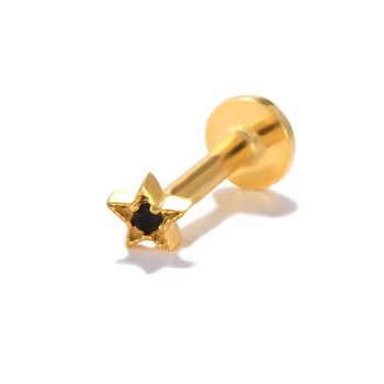 Anneau de nez non percé en diamant et moissanite