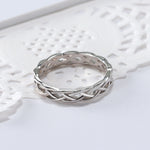 CELTIC KNOT ETERNITY BAND IN STERLING SILVER