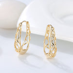 CELTIC KNOT HOOP EARRING IN STERLING SILVER