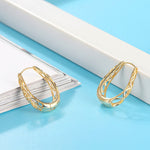 CELTIC KNOT HOOP EARRING IN STERLING SILVER