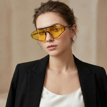 LUNETTES DE SOLEIL MOISSANITE À CROIX GLACÉE