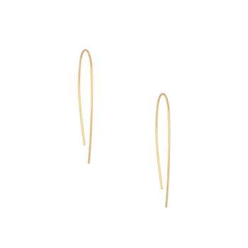 CLASSIC CURVED HOOK EARRINGS IN STERLING SILVER
