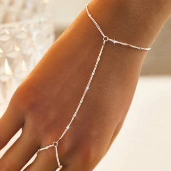 CLASSIC HAND CHAIN BRACELET IN STERLING SILVER
