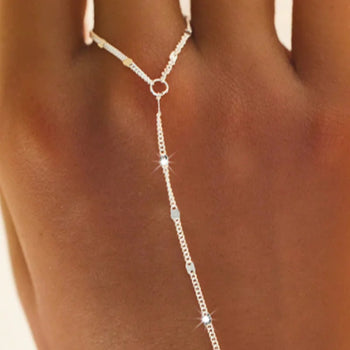 CLASSIC HAND CHAIN BRACELET IN STERLING SILVER