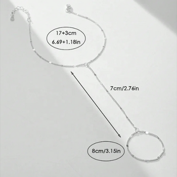 CLASSIC HAND CHAIN BRACELET IN STERLING SILVER