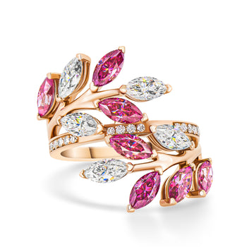 COLORED MOISSANITE ENGAGEMENT RINGS IN SOLID GOLD