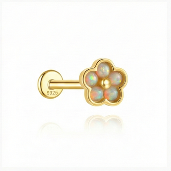 Anneau de nez non percé en diamant et moissanite