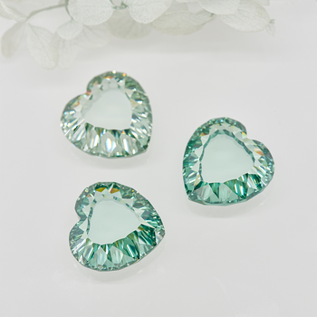 CONCAVE GREEN HEART CUT MOISSANITE LOOSE DIAMOND
