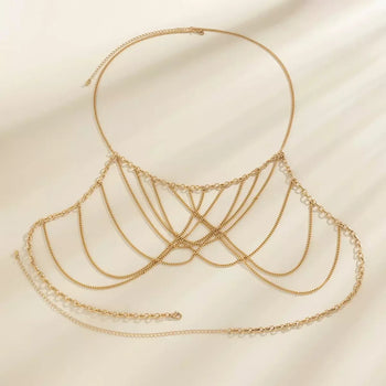 CRISS-CROSS BODY CHAIN BRALETTE