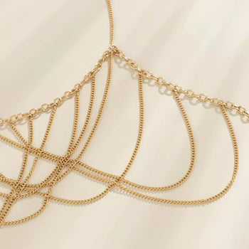 CRISS-CROSS BODY CHAIN BRALETTE