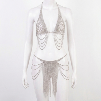 CRYSTAL COUTURE BODY CHAIN SET