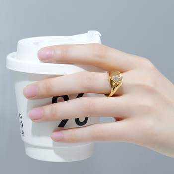 CUSTOM INITIAL MOISSANITE RING IN STERLING SILVER