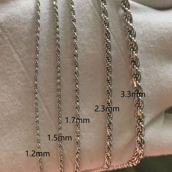 Collier en maille torsadée taillée en diamant, argent sterling