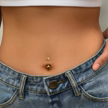 DOUBLE MOUNT CURVED BARBELL BODY PIERCINGS IN STERLING SILVER