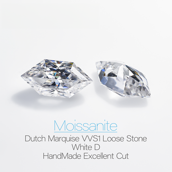 DUTCH MARQUISE CUT MOISSANITE LOOSE DIAMOND