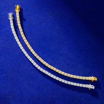 ETERNAL DOUBLE LAYERED MOISSANITE TENNIS BRACELET IN STERLING SILVER