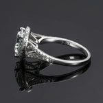 ETERNITY 3CT 9MM MOISSANITE RING ENGAGEMENT RING IN STERLING SILVER