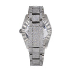 ETHEREAL GLIMMER TWO ROW BEZEL MOISSANITE DIAMOND WATCH