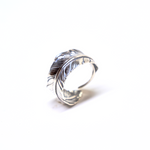 FEATHER RING IN STERLING SILVER