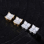 MOISSANITE FLORAL STUD EARRINGS IN STERLING SILVER