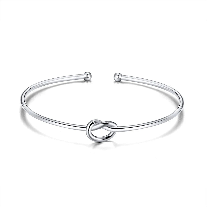FOREVER KNOT CUFF BRACELET IN STERLING SILVER