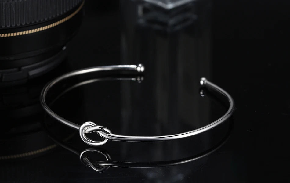 FOREVER KNOT CUFF BRACELET IN STERLING SILVER