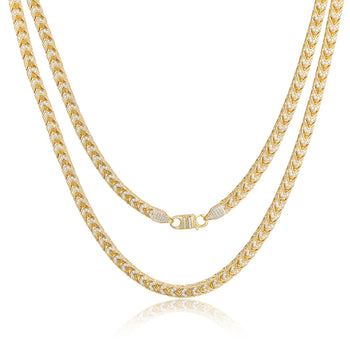 BRACELET À MAILLES CUBINES TAILLÉES EN ARGENT MASSIF