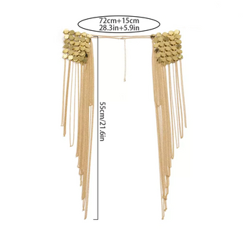 GILDED CASCADE SHOULDER CAPE