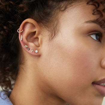 HOOP RING PIERCING IN SOLID GOLD