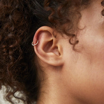 HOOP RING PIERCING IN SOLID GOLD