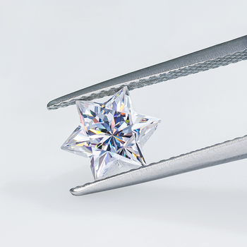 DIAMANT EN MOISSANITE ÉTOILE TAILLÉE HEXAGRAMME