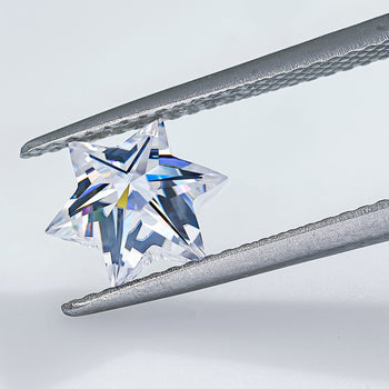 DIAMANT EN MOISSANITE ÉTOILE TAILLÉE HEXAGRAMME