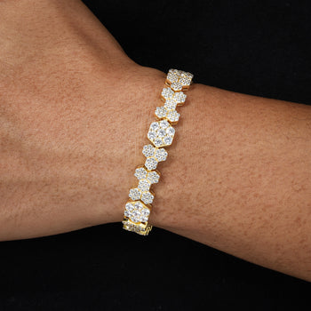 BRACELET EN ARGENT MASSIF ET MISSANITE 