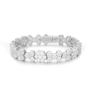 BRACELET EN ARGENT MASSIF ET MISSANITE 