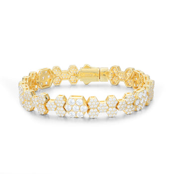 BRACELET EN ARGENT MASSIF ET MISSANITE 