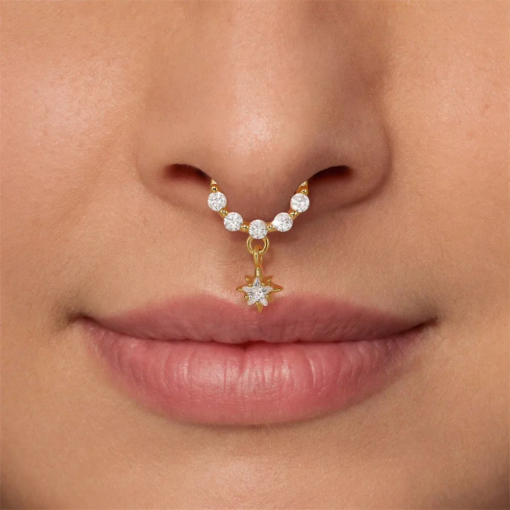 HOOP SEGMENT PIERCING IN STERLING SILVER